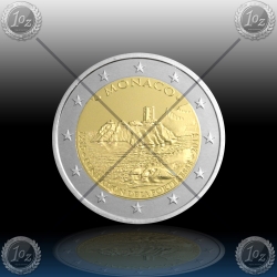 2 EVRO MONAKO  2015 (GRAD NA SKALI) PP/PROOF